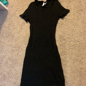H&M Black Bodycon Mini Dress